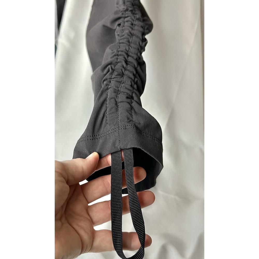 EDDIE BAUER Travex Trail Pants Women's 6 Black Cinch Leg Hiking Outdoor Gorpcore - Picture 10 of 15